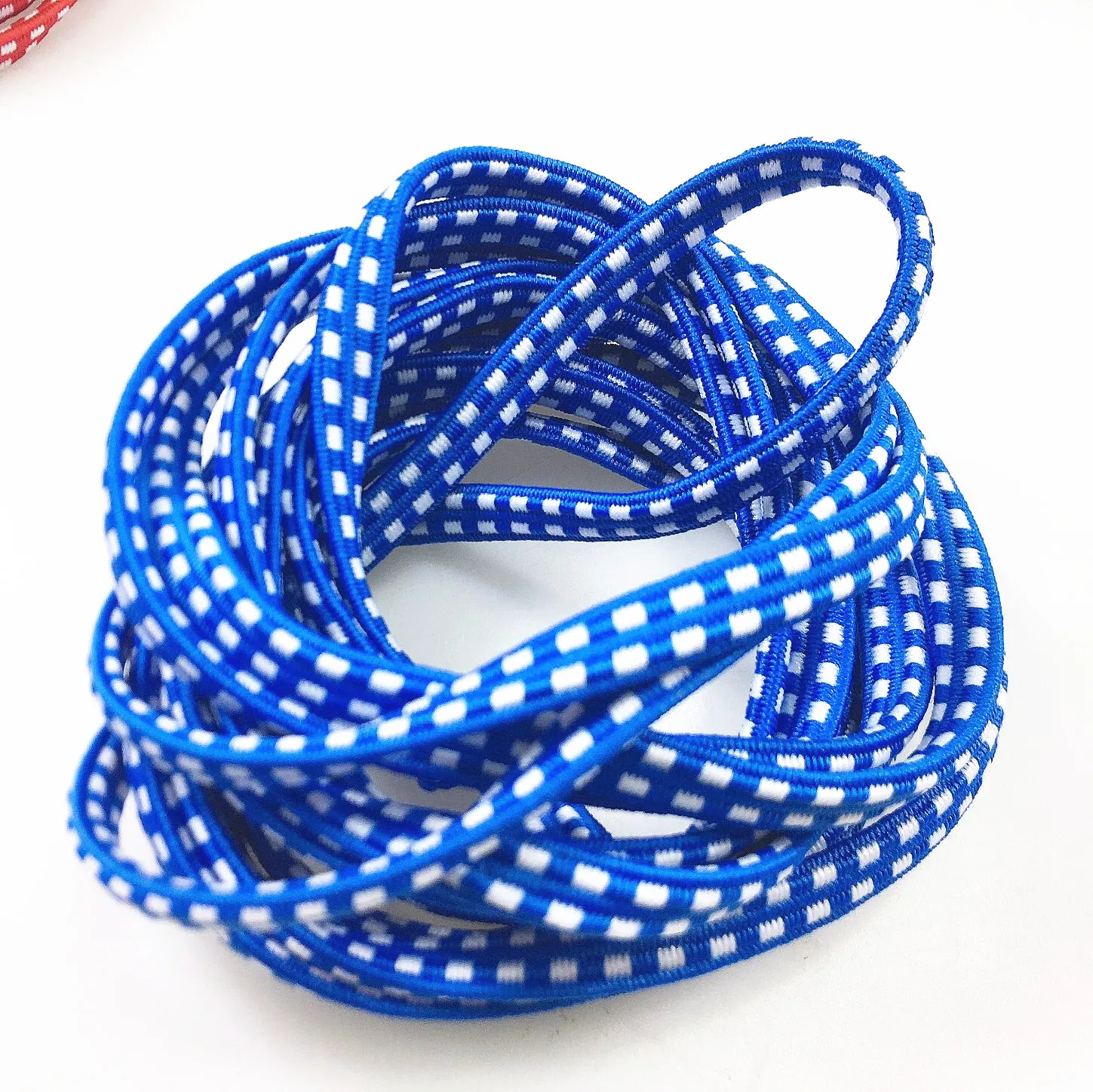 Hongyu Factory wholesale 7mm flat bungee strap elastic skipping rope jump rope for kids 8 year old
