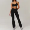 bra+flared pants black