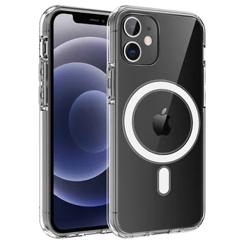 New Arrived Magnetic Clear Phone Case magesafe transparent Magnetic Case For iPhone 12 Case 12 Pro Max for iPhone 13 Pro max