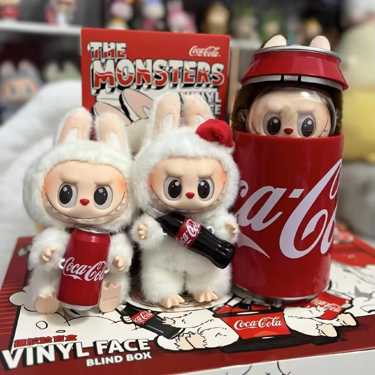 Cocaa Cola Labubu Blind Box Keychain - Cute Plush Toys
