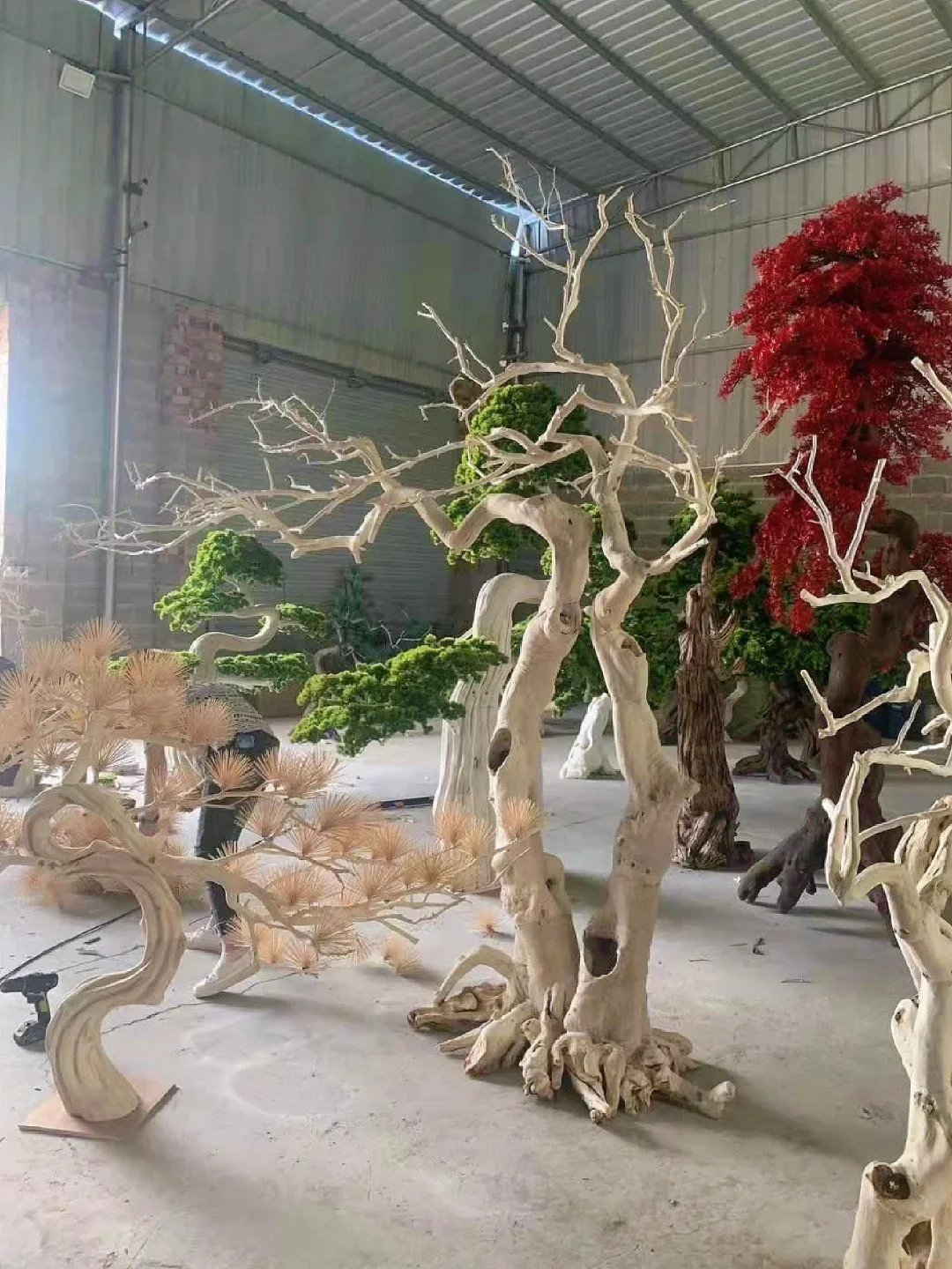 Customized Large Outdoor Artificial Bonsai Trees - Realistic Pine Decor for  Gardens and Events