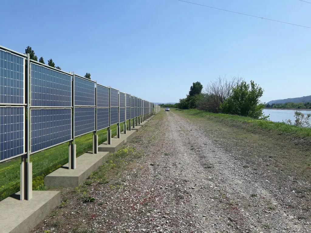 Sunlink Vertical Stand Ground Mount Solar Racking Fence Efficient Solar ...