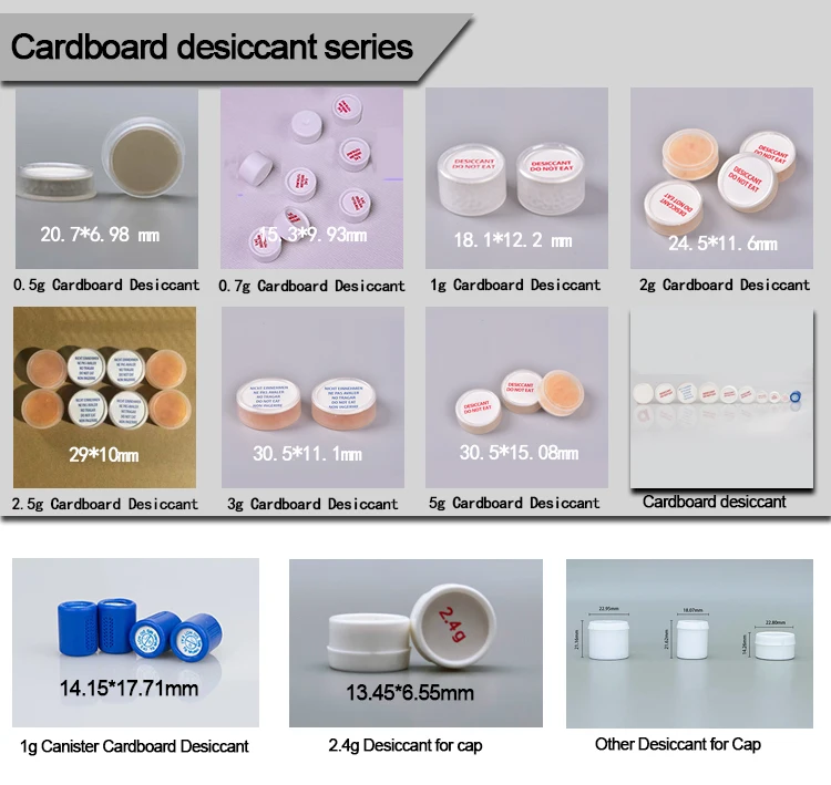 Hearing Aid Silica Gel Cardboard Desiccant Beads With Strong Capacity