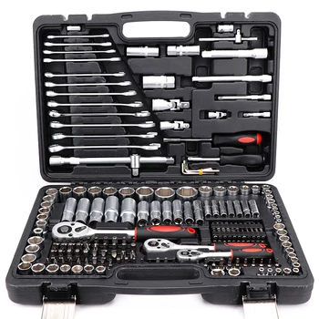 1/4" 3/8" 1/2" 216PCS germany ratchet combination Socket tool kit Wrench Set Hand Tool sets Socket Set