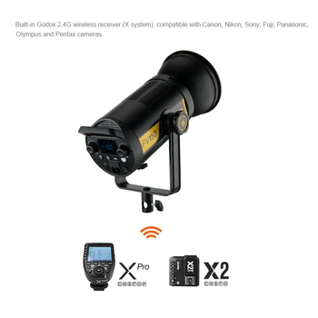In Stock Godox FV150 150W FV200 200W High Speed Sync Flash LED Light with Built-in 2.4G Wireless Receiver + Remote Control detail image