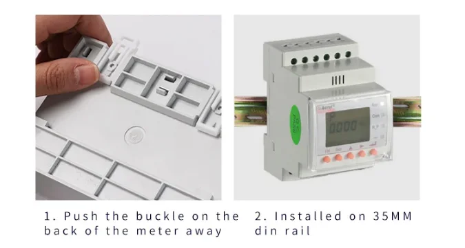 Acrel 80a Input Din Rail Solar Meter Ac Power Meter Acr10r-d10te Single ...