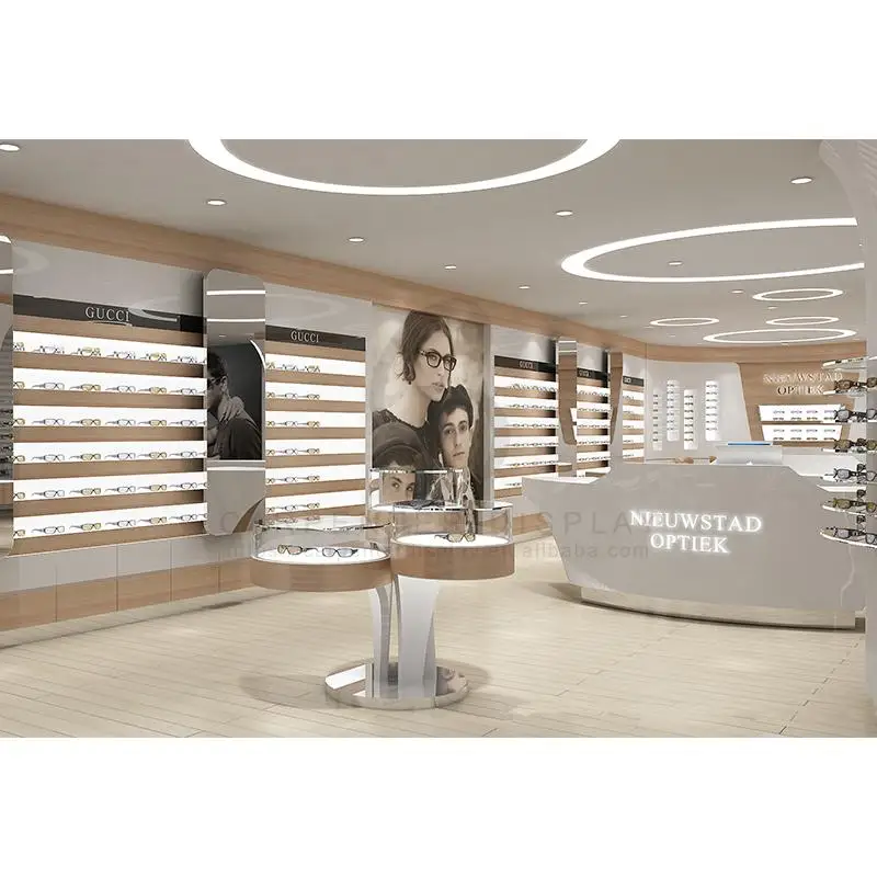 Lunettes de soleil optiques Boutique Vitrine de design d'intérieur pour  l'affichage de détail Vitrines de magasin de détail haut de gamme