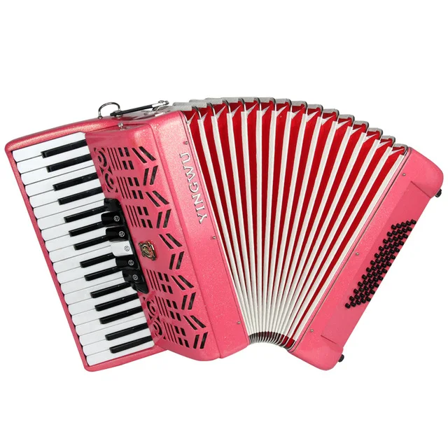 Parrot Brand Music Instrument 34 Keys 60 Bass Button Accordion For Child