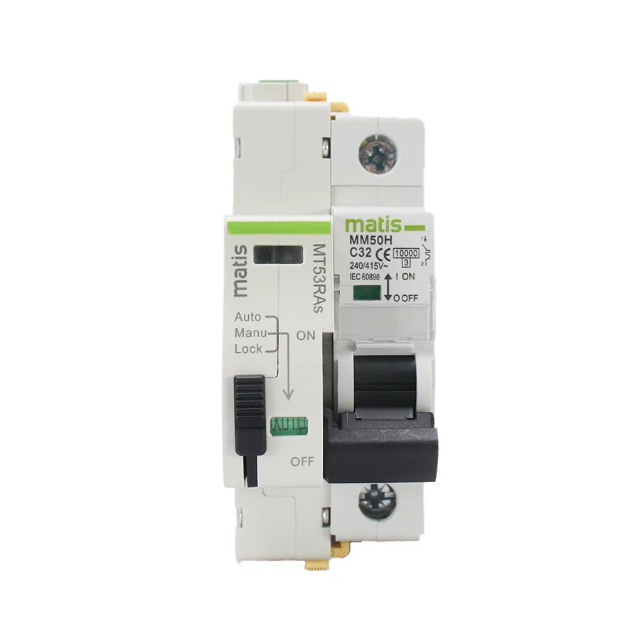 Matismart MT53RS AC230v Rs485 Remote Control and Auto Recloser Device with Matis 1P MCB for Smart Industry