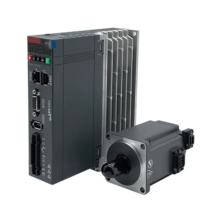 Single Phase Servomotor Driver 60mm Frame Size Ac Motor 220V Servo Motor and Drive 400w for Cnc Router