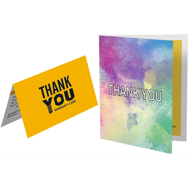 Arto provides customized printed gift cards, after-sales service card products for Amazon sellers, insert thank you cards