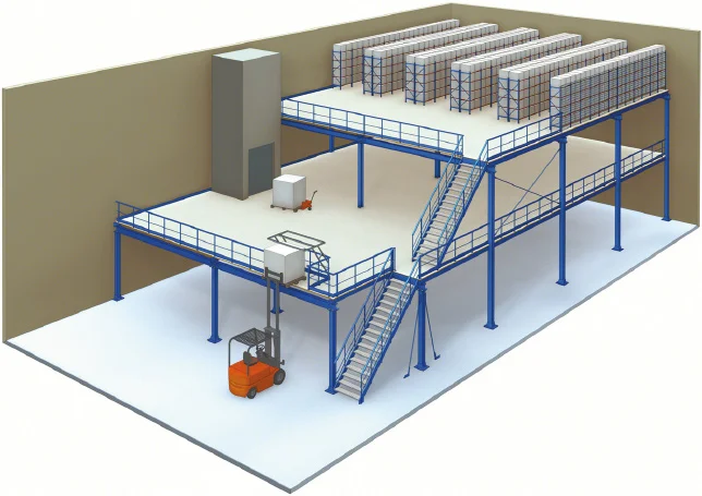 Mezzanine Beam Pallet Rack Steel Structure Mezzanine Floor Warehouse ...