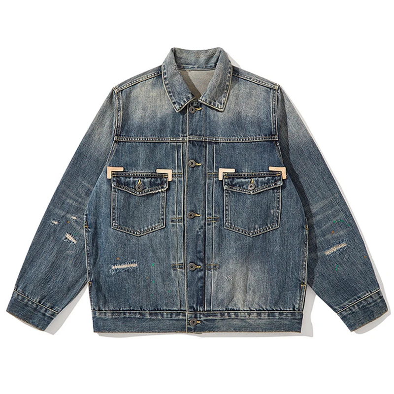 CAPTAINS HELM　#LOOSE DENIM JACKET Amazon.com: Loose Men's Denim Jacket Fall Denim Jacket Plus