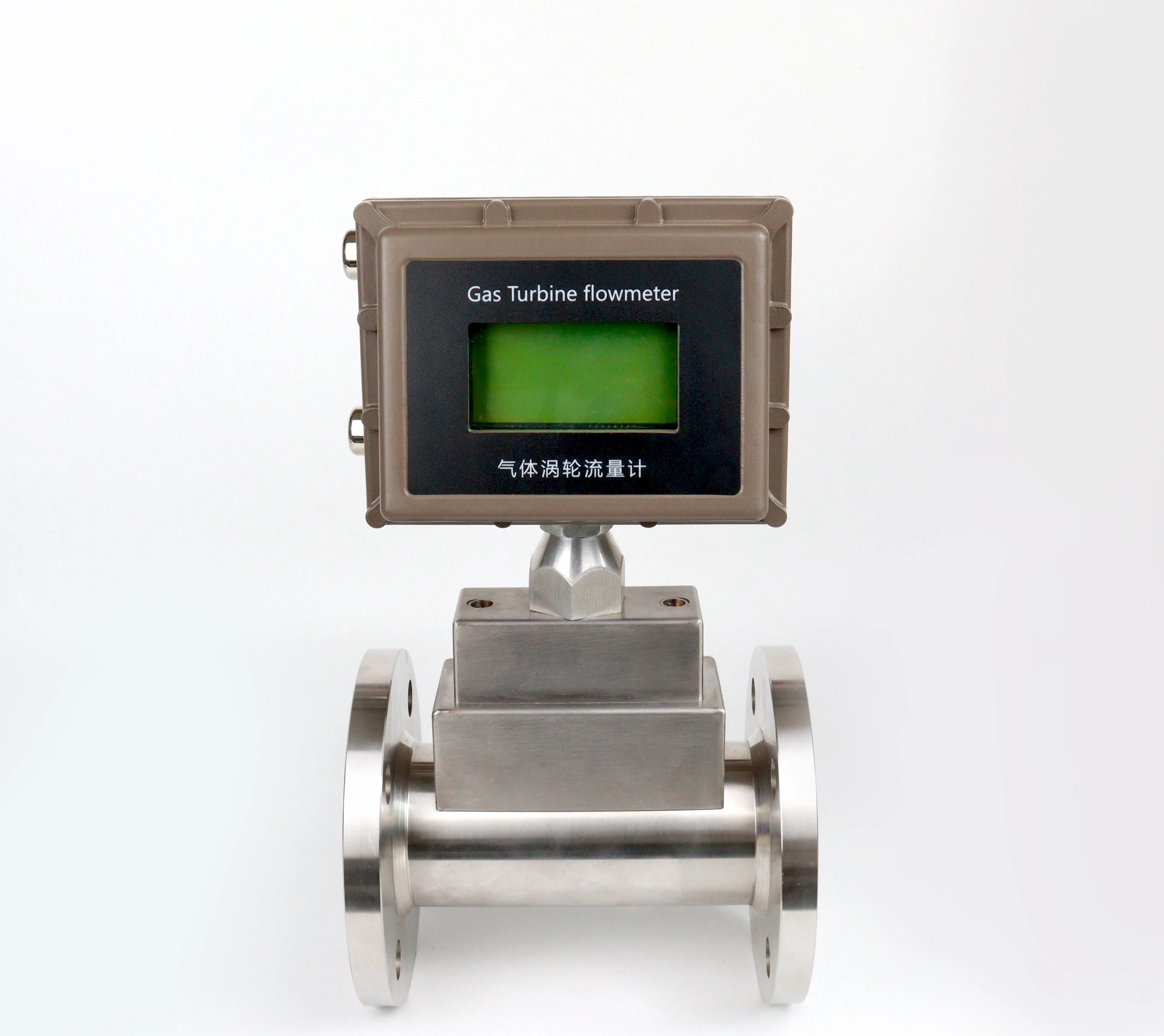 Lwq Gas Turbine Flowmeter 4-20mA RS485 Pulse Output Natural Gas/Nitrogen/Air Flowmeter Digital LCD Display SS304 Material OEM