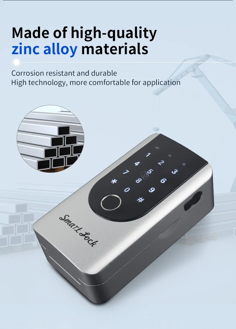 Outdoor Smart Lock Box Safety Wall Mount Hang Car Window Lock Box For