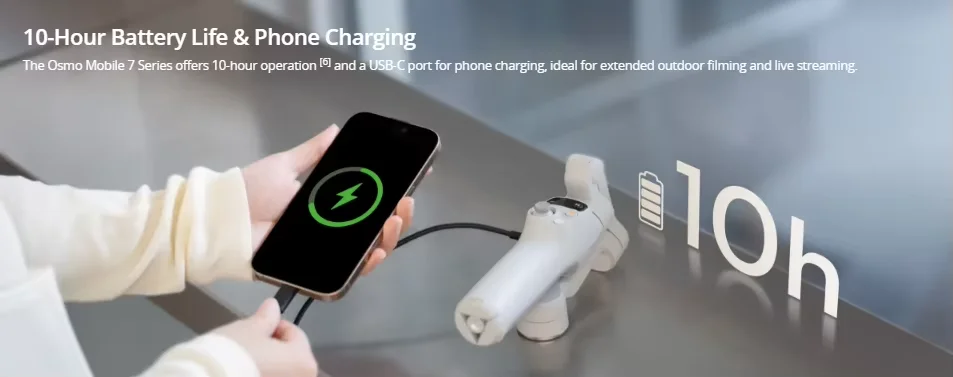 Original Osmo Mobile 7 Standard Kit - 3-Axis Gimbal with Built-in Tripod | Designed for Vlogging