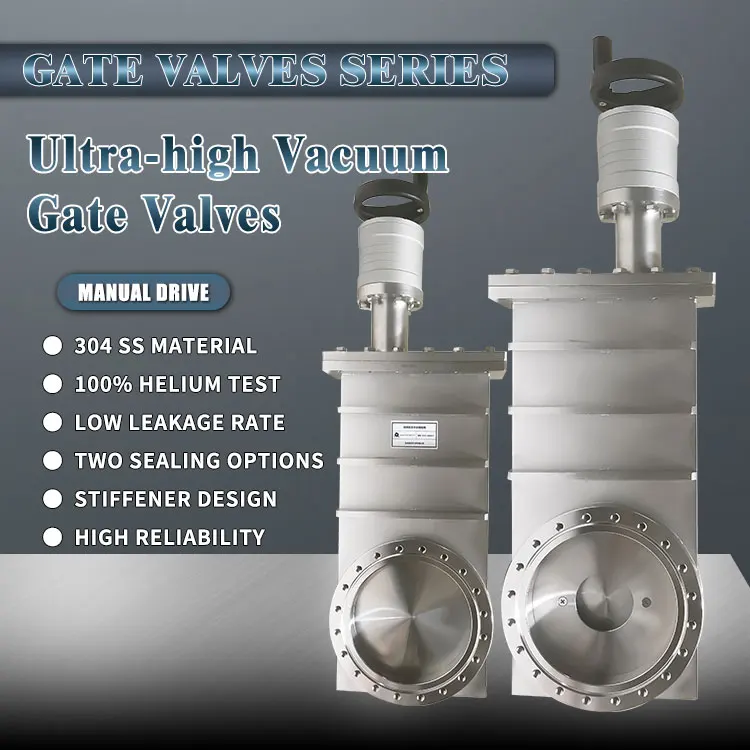 Ultra High Vacuum Gate Valves In Manual Driven Cf Lf Iso F Gb Lp Flange Ultra High Vacuum Manual