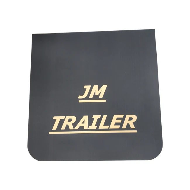 Mud flap mud guard with raised logo and printing for cargo truck