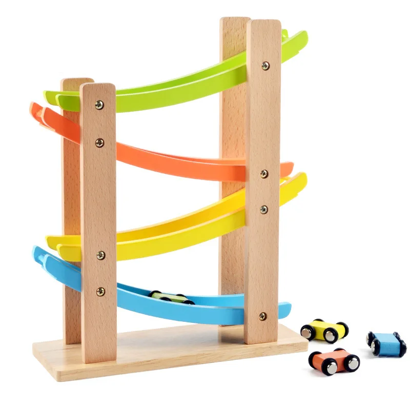 wooden click clack toy