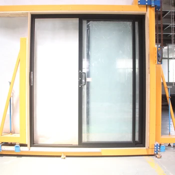 EX-factory stacker door interior sliding aluminum modern office door with glass