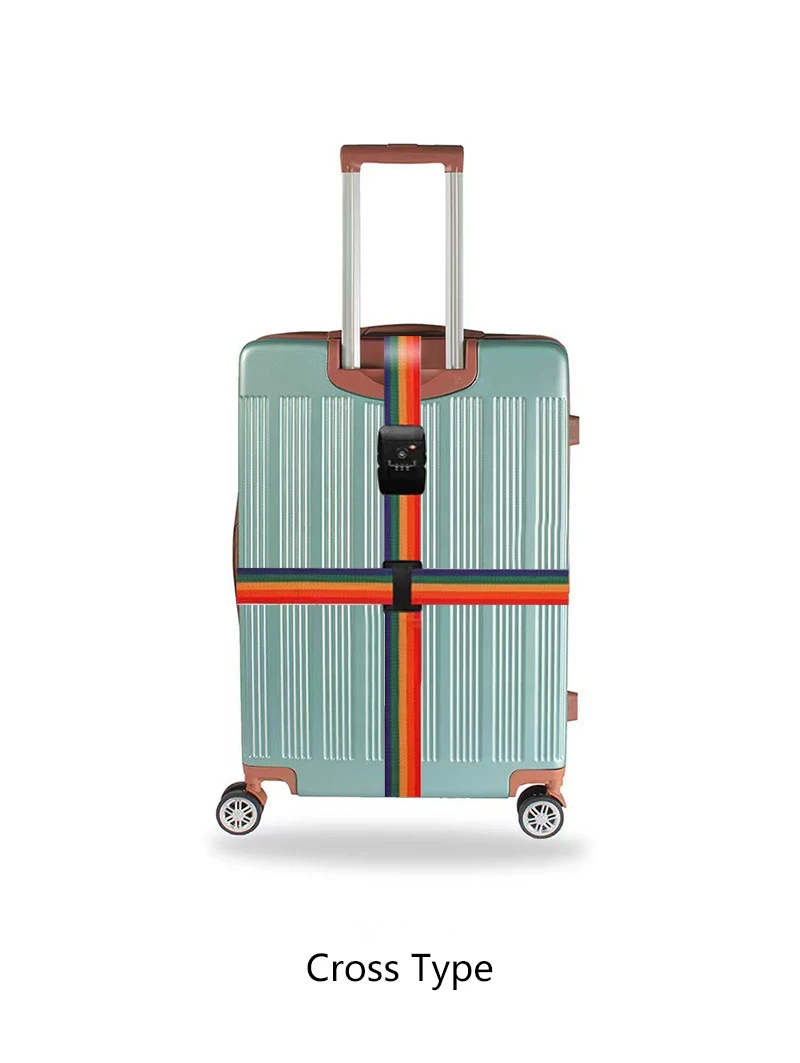 Wholesale Bulk Printed Adjustable Solid Color Nylon Luggage Strap Width