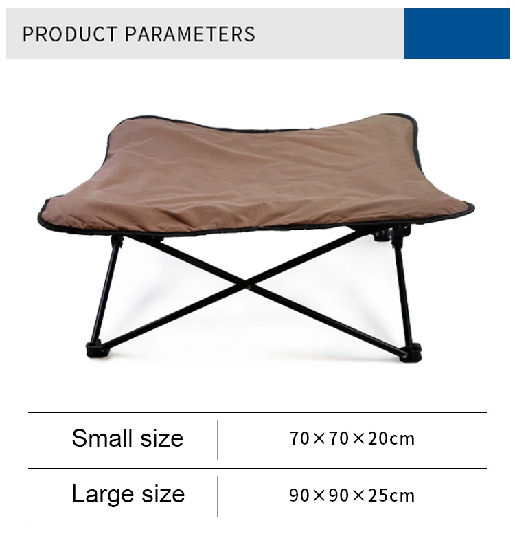 Folding Elevated Dog Bed Camping Waterproof Outdoor Portable Elevated
