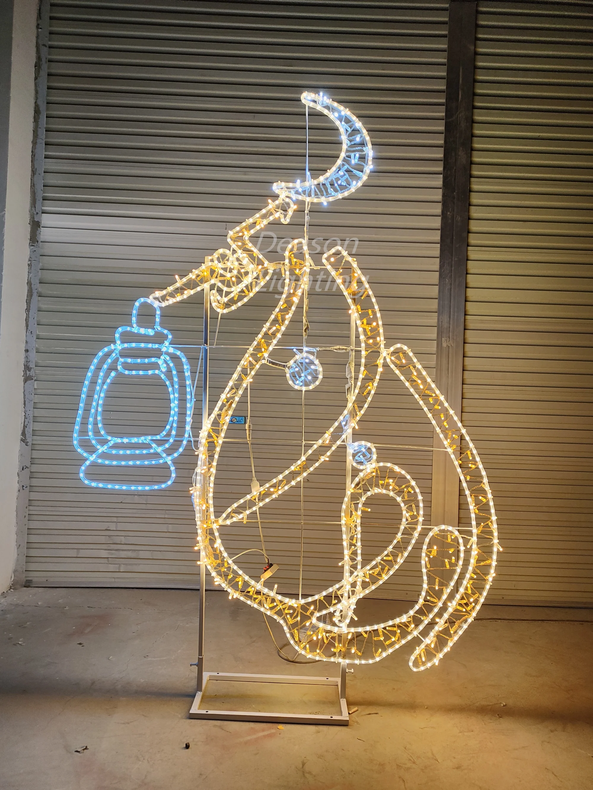 Outdoor Street Decoration Light 2d Motif Ramadan Decorations with Moon