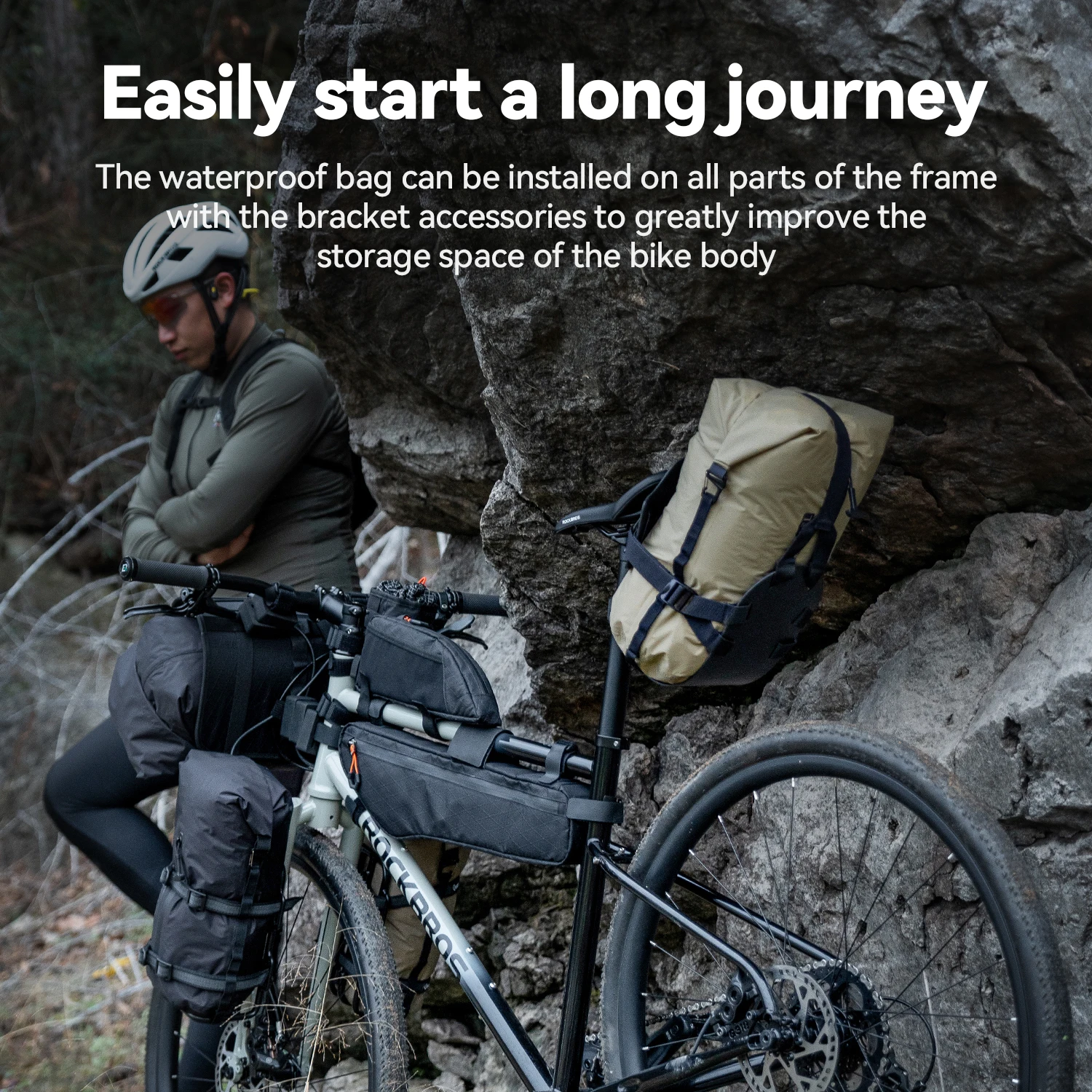 Qunature Waterproof Mountain Bike Bag for Cycling Travel