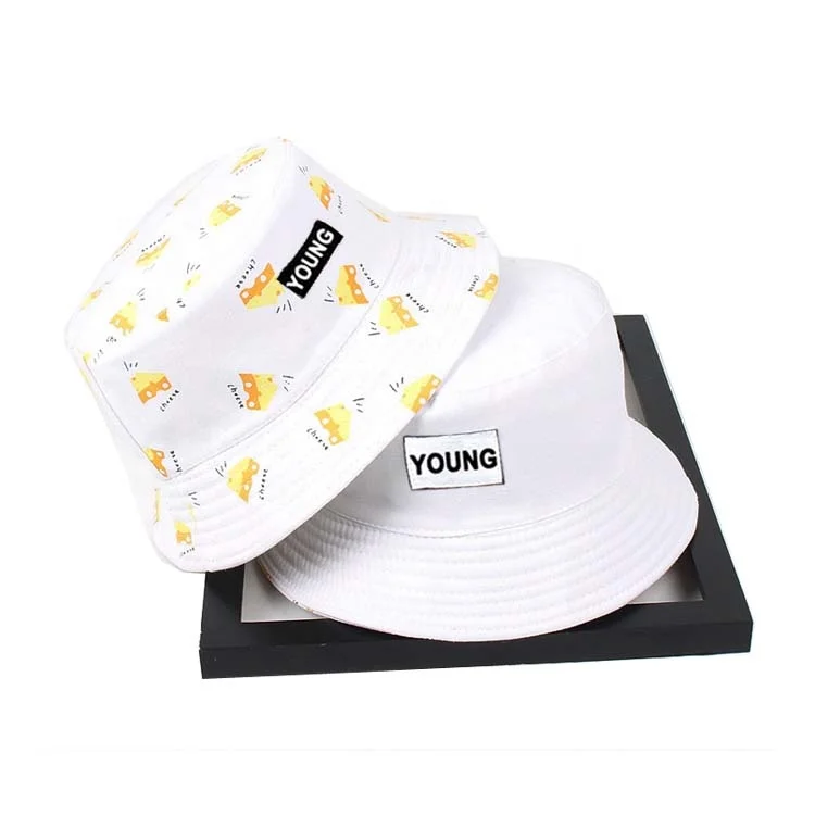 New Unisex Fashion Cap Women's Panama Hats Summer Cotton Bucket Hats Female Men Boy Beach AB Side Reversible Bucket Hat