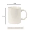 Glossy white milk cup print