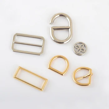 Wholesale Small Flat D Ring Detachable Open Screw D Hooks Buckle Custom ...