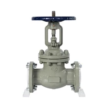 Z41H-16C Manual Power Cast Steel Flange Straight-through Gate Valve with Open-Stem Threaded Handwheel and Turbine Rotating