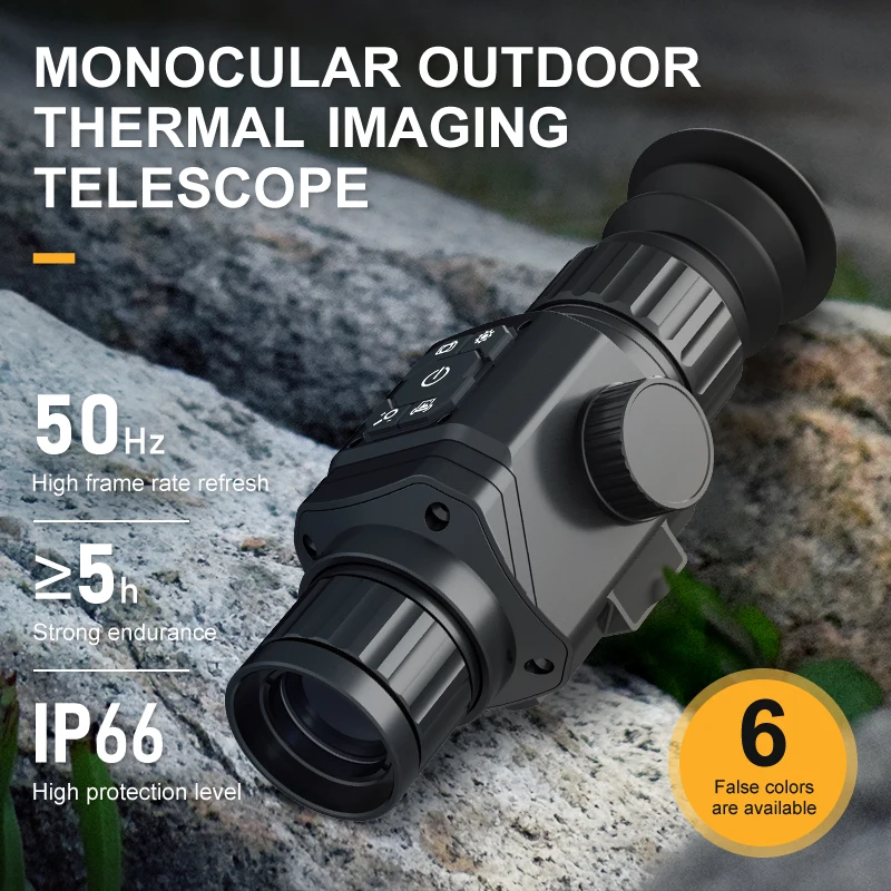 HTI HT-A6 256*192 Cheaper Thermal Monocular Mount Telescope Day Night Handheld Thermal Night Vision Hunting Camera Scope