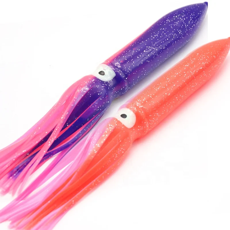 Wholesale 12 Inch Bulb Squid Trolling Lure for Offshore Fishing - PVC Soft Plastic Squid Skirts for Big Game Trolling Wholesale 12 Inch Bulb Squid Trolling Lure for Offshore Fishing - PVC Soft Plastic Squid Skirts for Big Game Trolling