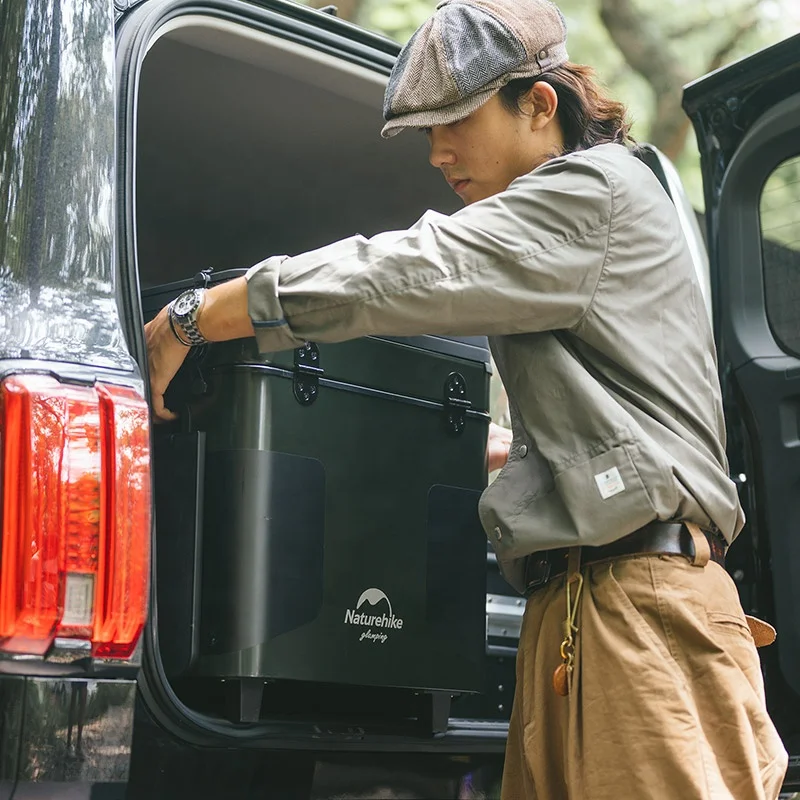 Naturehike Udendørs picnic BBQ bærbar Sammenklappelig multifunktion IGT kombinationsbord med komfur Camping Box madlavning Mobilt køkken