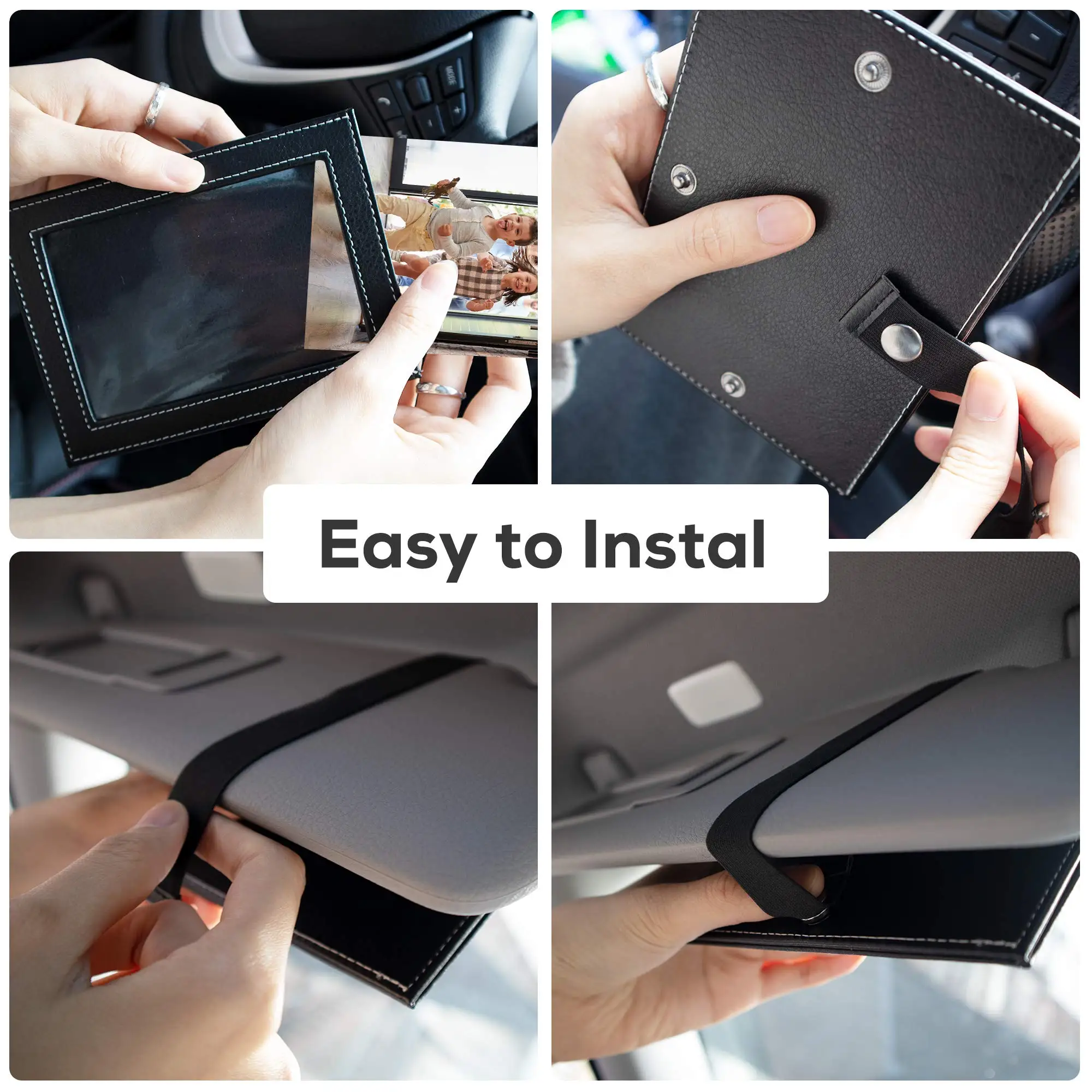 Unique Design for Your Vehicles Interior Car Photo Frame Gift Stylish Auto Picture Frame for Your Dashboard