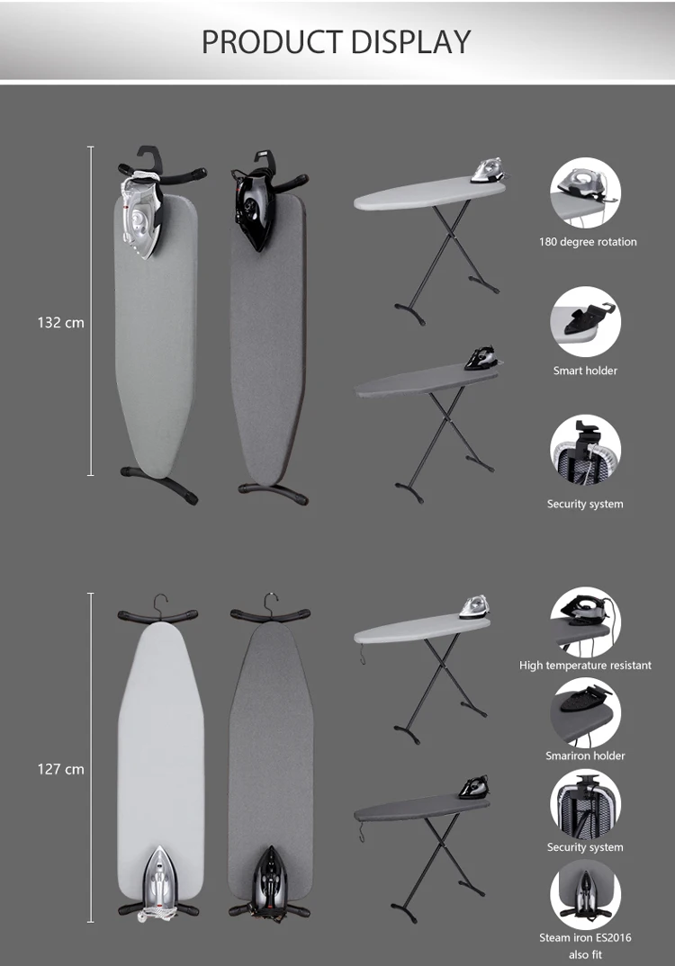 Easton Electric Ironing Centres Ironing Board Set, Industrial Steam Ironing Board with Iron