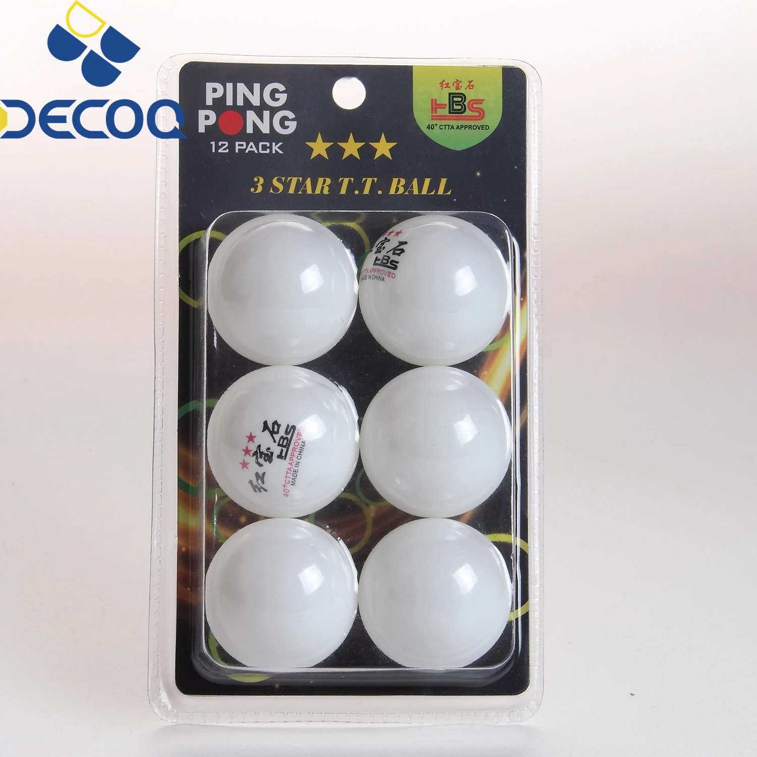 Factory Direct Sale Customized Oem Accept 40mm Seamless pp Blister Packed Table Tennis Ball