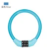 Blue four-digit combination lock