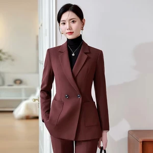 2026 Spring Autumn High-End Professional Female Suit For Business Interview Sales Manager Work Clothes Formal Office Wear