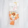 Wool sunflower bouquet card tote bag