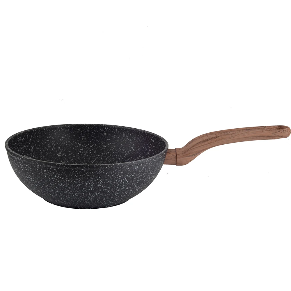 Carote 28cm Forged Granite Coating Aluminum Woks Cookware Granite Pan Non  Stick Wok Cooking Pot - Buy Carote 28cm Forged Granite Coating Aluminum  Woks Cookware Granite Pan Non Stick Wok Cooking Pot