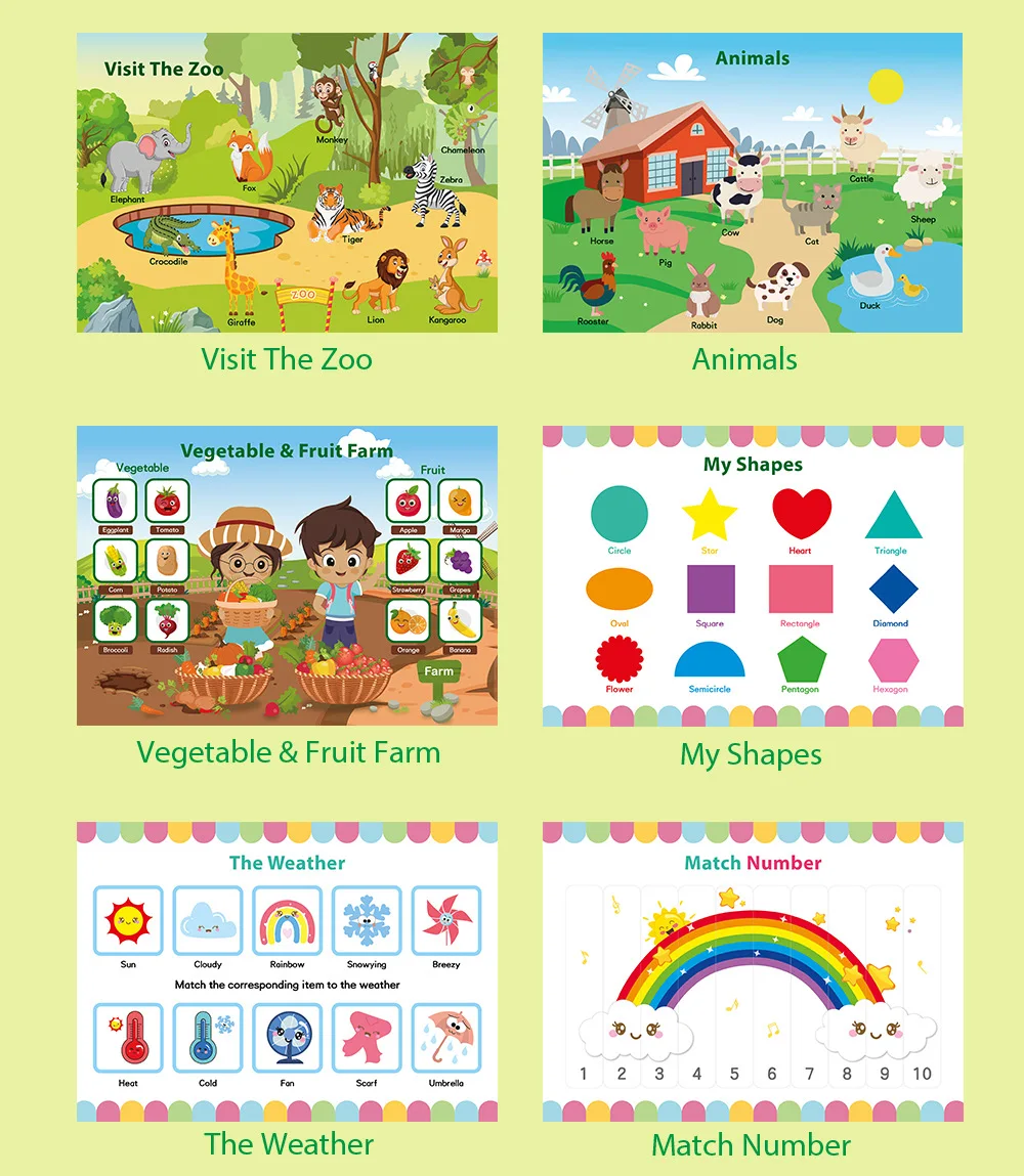 product custom design printing children baby learning busy book preschool learning activities kids toys busy board book for toddler 3 5401-26