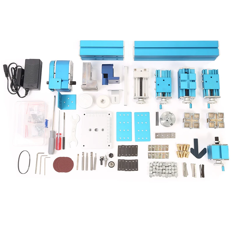 6 In 1 Mini Metal Lathe Diy Educational Mini Lathe Hobby Drilling And