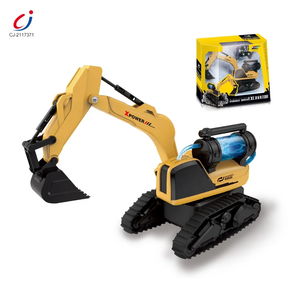 Boys 13 Channel  Plastic Remote Control Construction Game Mainan Simulation Hydraulic Rc Excavator Truck