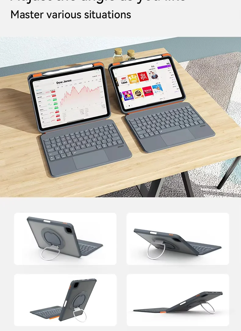 air5 10th 109 for ipad pro11 1st2nd 3rd 4th magic keyboard for ipad case with keyboard multi touch633-8