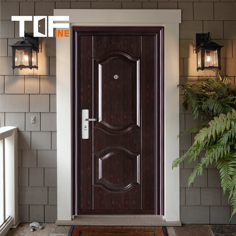 Euro 36 X 80 Open Out Europe Exterior Security Entrance Aluminium and Steels Main Front Entry Door Commmerial for Germany
