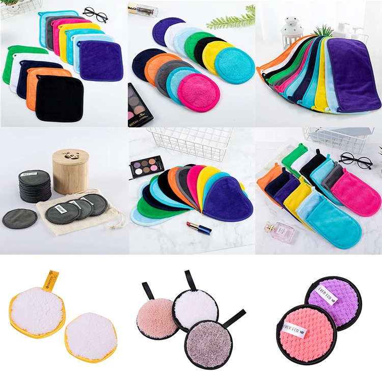 Оптовая продажа, полотенце для снятия макияжа, моющаяся салфетка для снятия макияжа с фирменной маркой из микрофибры