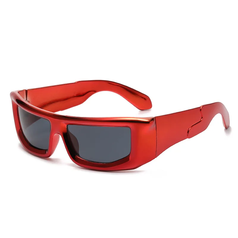 b926✨希少✨【PPFM】90s　00s　Y2K　八の字　ラムレザー　送料無料 Star Sunglasses Y2K Cyberpunk Futuristic 2023 New Sexy Cool