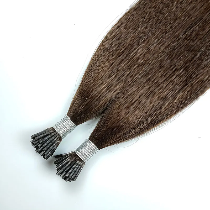 2025 New Extensions Wholesale Natural Human I tip Double Drawn virgin hair Ombre I Tip Hair Extension With Low Price manufacture